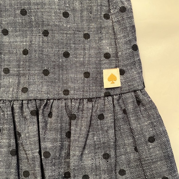 Kate Spade chambray size 3 toddler ruffle dress, NWT - Picture 2 of 16